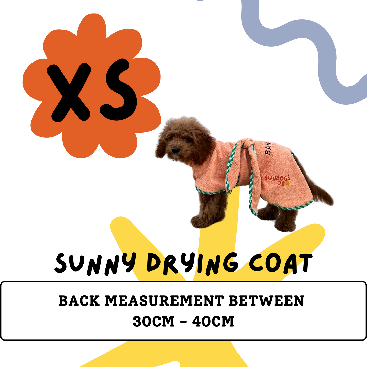 Small dog drying towel, small dog bathrobe, dog beach towel