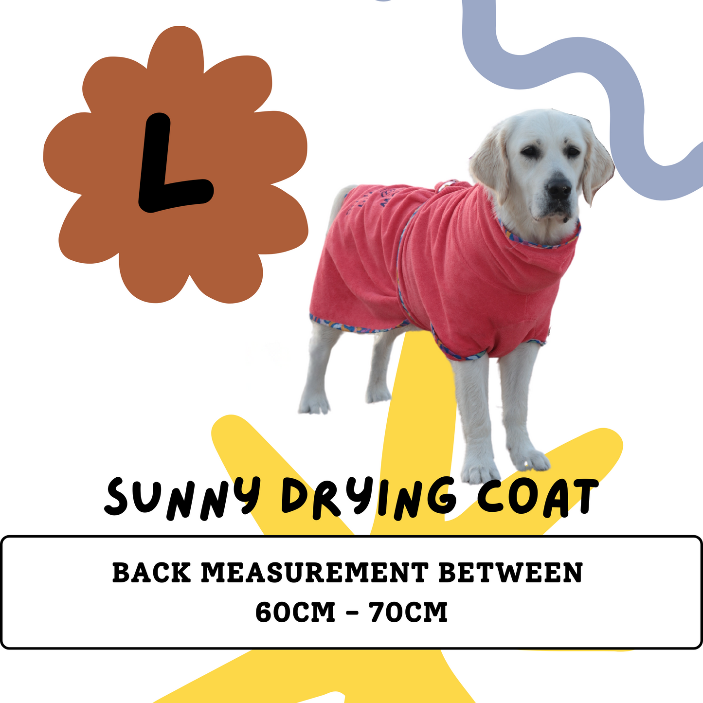 Large dog drying towel, Golden Retriever drying towel, Large dog beach towel