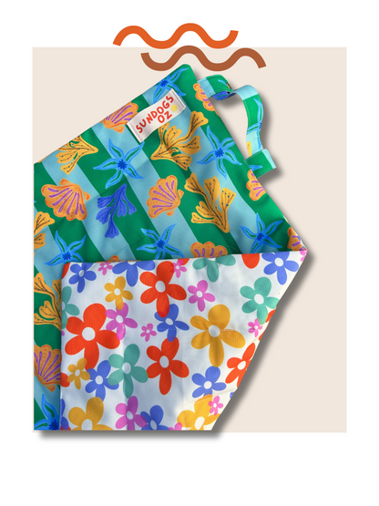 Dog Settle & Training Mat - Coastal Canines & Pawsy Patch Prints